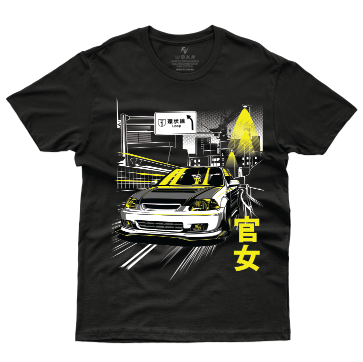JDM Civic EK Honda Civic Night Drive