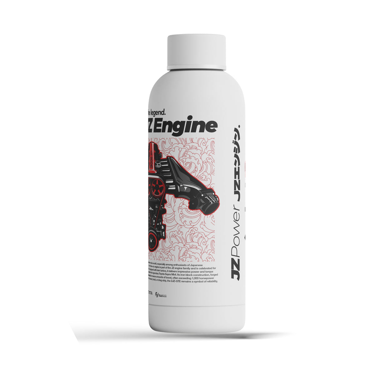 JZ Engine Technical Blueprint 500ml Stainless Steel Bottle