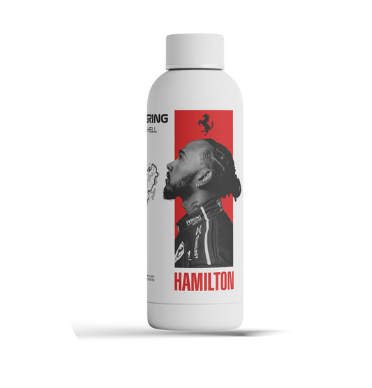 RideVerse Lewis Hamilton F1 tribute 500ml stainless steel bottle with motorsport artwork