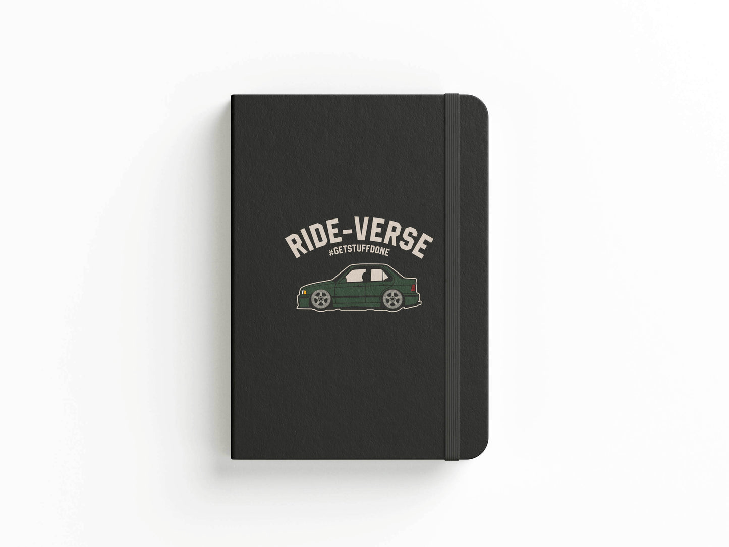 BMW E36 olive sedan - Graphic Notebook