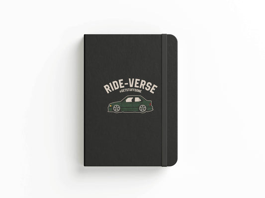 BMW E36 olive sedan - Graphic Notebook