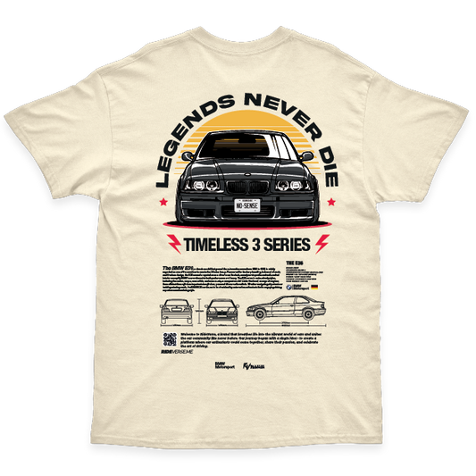 BMW E36 LEGENDS NEVER DIE  Grey