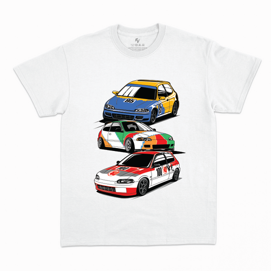 Honda Civic Racing Car 90s Vintage EG6